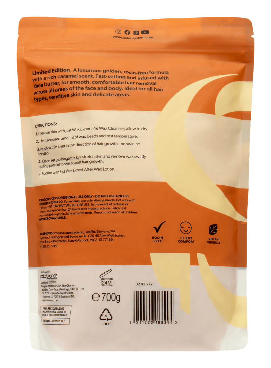 JUST WAX EXPERT CARAMEL CREAM HOT WAX